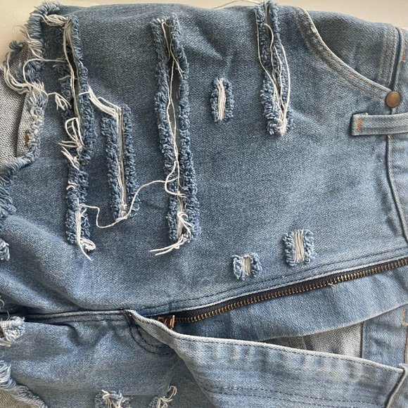 Aritzia Wrangler Ripped Cut off Shorts - Picture 5 of 7